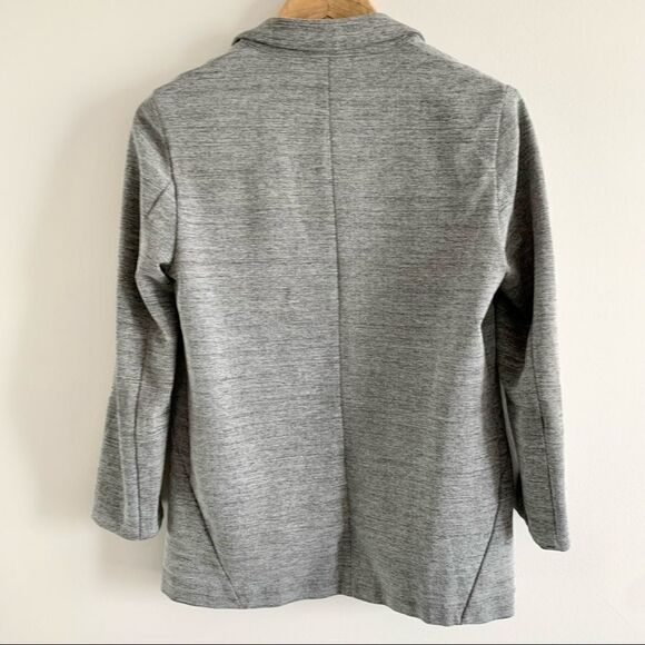 TOPSHOP Stretch Knit Grey Casual Open Blazer - Picture 8 of 12